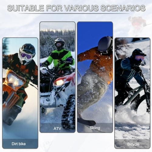 XITUADDA 3 Pack Ski Goggles, Snow Goggles for Men, Women, Teens, Youth — view 5