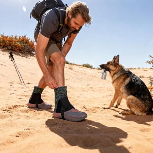Tktouci Boot Gaiters Breathable Adjustable Covers — view 2