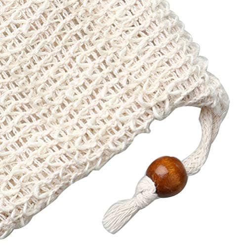 5 Pack Sisal Soap Bags With Drawstring, Exfoliating Soap Saver Pouches — view 5