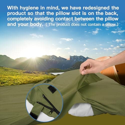 JAICOM Sleeping Bag Liner, Ultralight Travel Sheets, Soft & Portable — view 4