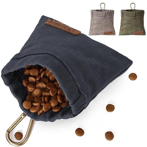 Duuclume Dog Treat Bag, Puppy Dog Training Pouch Hands-Free Walking Dog Treat Pouch, Includes Carabiner, for Pet Puppy Travel or Outdoor Use (Navy) — view 2