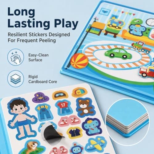 Dress Up, Reusable Sticker Activity Book for Kids — view 6