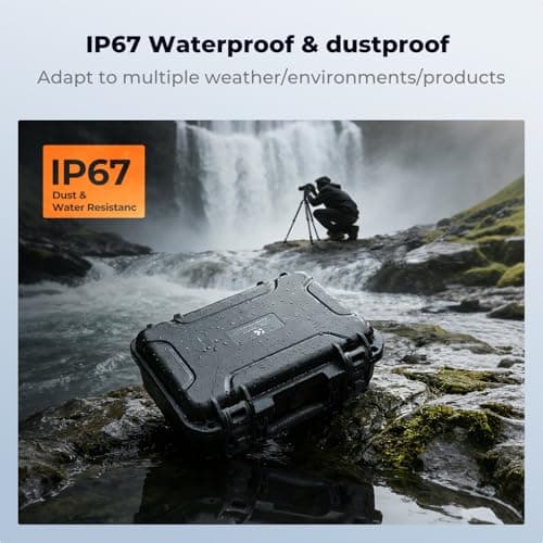 K&F CONCEPT Waterproof Hard Case, IP67 Portable Protective Case Camera Case — view 2
