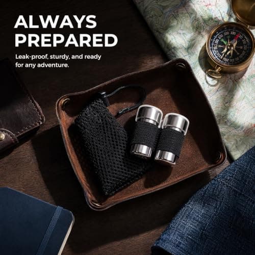 QIANSSE Mini Seasoning Bottle, 2 PCS Stainless Steel Salt & Pepper Shakers — view 5