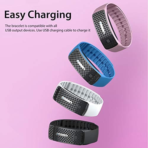 Mosquito Repellent Bracelet Adjustable Ultrasonic Pest Repellent Wristband, Bug Repellent Bracelet, 150H USB Rechargeable Insect Mosquito Bands, Anti-Mosquito for Adults — view 4