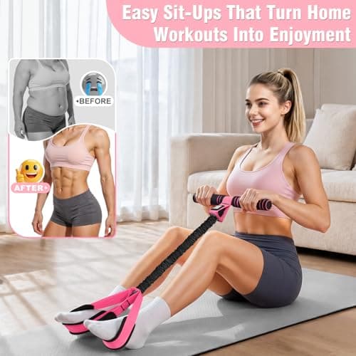 Upgraded Pedal Resistance Band with Handles, Multifunction Foot Pedal Exercise Bands for Abdomen,Waist,Arm, Core/ABS,Leg Trainer - Pilates & Home Gym Equipment for Women — view 2