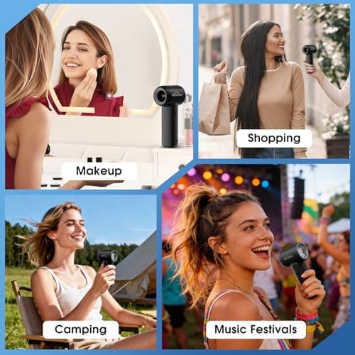 WHATOOK Portable Mini Handheld Fan, 18500 RPM Small Personal Turbo Hand Fan — view 5
