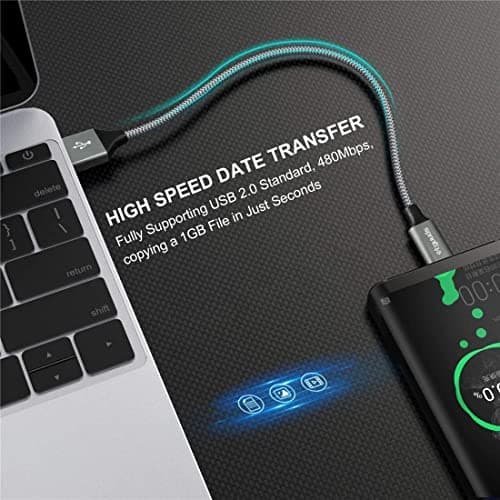 etguuds Extra Short USB C Cable 2Pack 0.15M, USB A to USB C Charger Cable — view 5