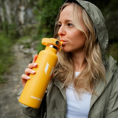 Sparrow Insulated Water Bottle Kids 500ml Metal Drinks Bottle with Straw — view 5