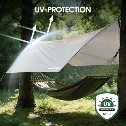 JAICOM Tent Tarp Waterproof - Rain Fly Camping Tarp Light Ripstop Fabric — view 5
