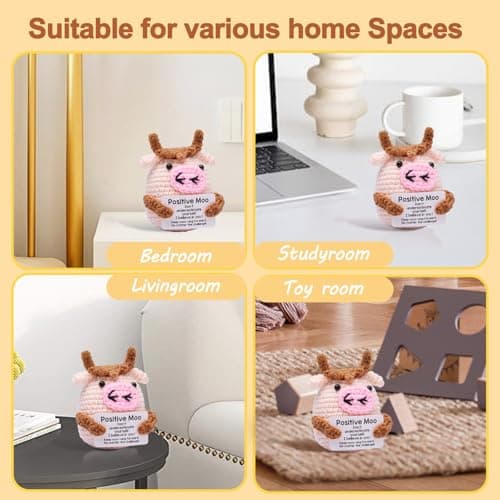 Positive Moo Good Luck Gifts Exam Results Gifts Positive Crochet Animals — view 6