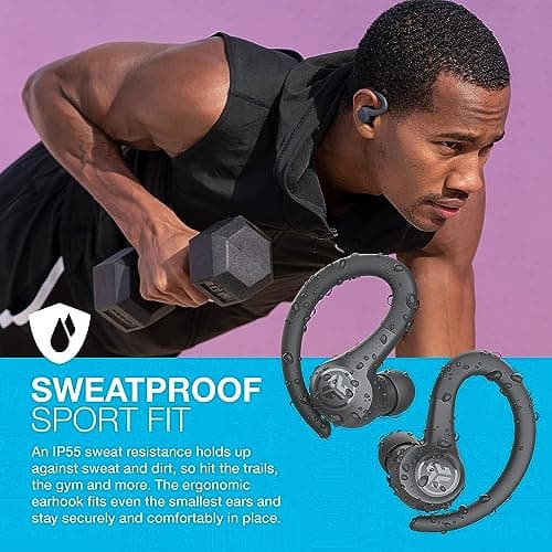 JLab Go Air Sport Running Headphones - Bluetooth Earbuds, Graphite — view 3