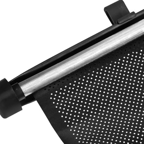 Car Side Window Sun Shade Roller Black PVC for Rear Seats — view 3