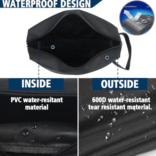 XYGK Toiletry Bag for Women and Men, Medium Travel Wash Bag with Handle — view 3