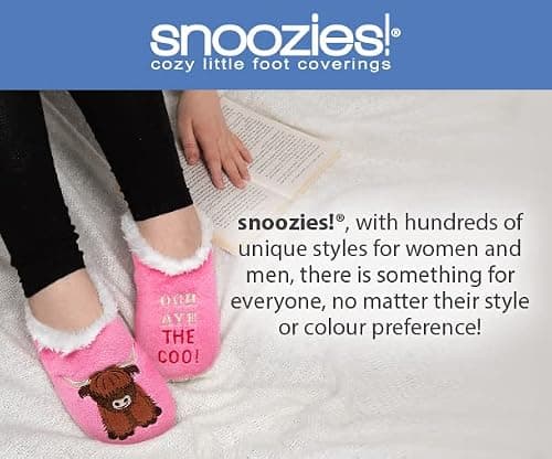 Snoozies! Cabin Bootie Plain Super Soft Womens Slippers with Non-Slip Sole - Ladies sizes from 3-7 (Red, medium) — view 2