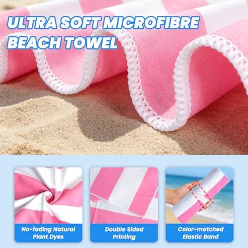 Microfibre Beach Towels for Adults - 1 Pack 180x90cm Microfibre Towel — view 3