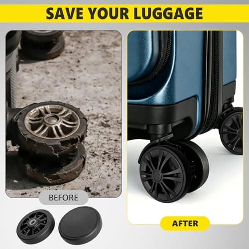 8 Pack 55mm Luggage Wheels Replacement Kit for Suitcase Caster Repair — view 6