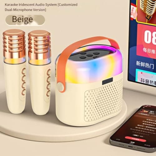Compact Wireless Mic Speaker 12x8x10cm Easy Carry(Khaki) — view 4
