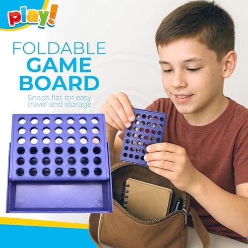 SOL 1pk Mini Travel Match 4 Game - Multi Game Pocket Board — view 6