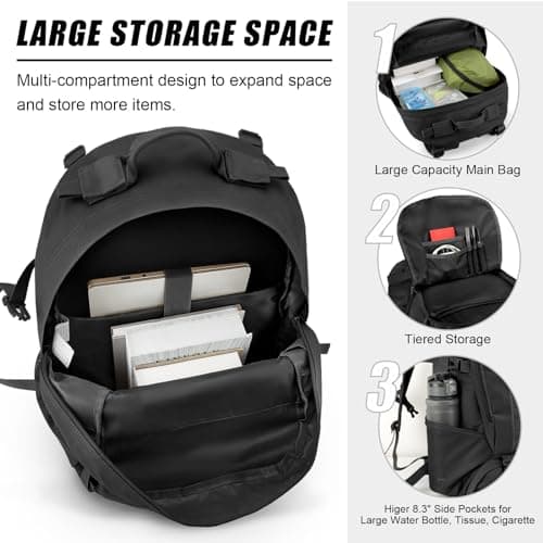 Jueachy Military Tactical Backpack 30L Water Resistant Rucksack for Men — view 4