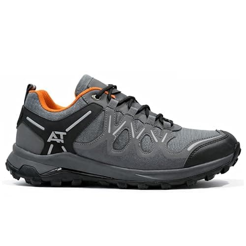 MENS MEMORY FOAM HIKING WALKING BOOTS ANKLE WINTER TREKKING TRAIL TRAINERS SHOES SIZE (GREY, UK Footwear Size System, Adult, Men, Numeric, Medium, 9)