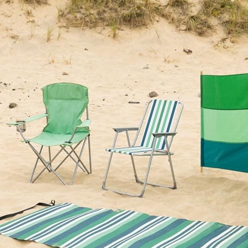 Yello Eco Folding Chair, Portable Beach and Camping Deck Chair with Carry Bag, Durable Seat for Outdoor, Picnic, Garden & Beach Trips — view 2
