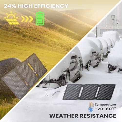 FlexSolar 28W 12V Portable Solar Panel Battery Charger Maintainer Kits — view 3