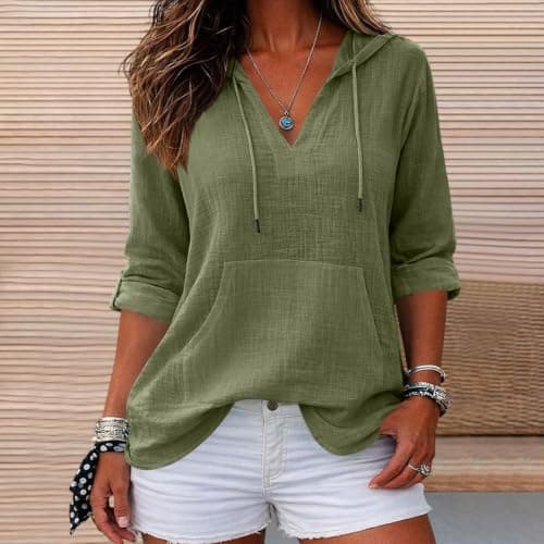 Women's Overhead Hoodie, Sweatshirt, for Road Trips and Walking, Sweat Top — view 3