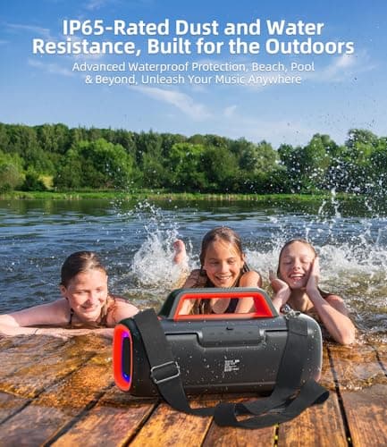 Portable Bluetooth Speaker Wireless 140W Peak Loud Sound Bass Boost Outdoor — view 6