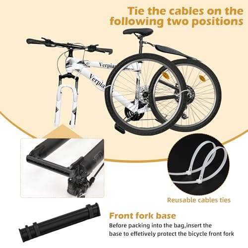 Verpiason Folding Bike Carry Bag for 26-29 inch Folding Bike MTB Road Bike Transport Carrying Case — view 3