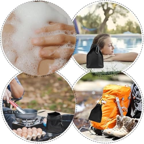 YUNYU Premium Soap Bag Travel Kit with Dual Mesh Pouches & Carabiner Clip - Waterproof, Quick-Dry Holder for Bath, Shower, Camping - Compact Case for Hotels, Gym, Outdoor Trips — view 6