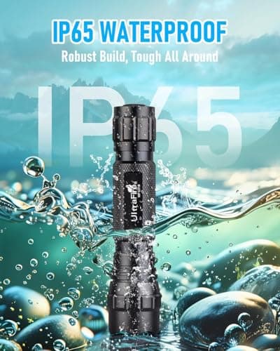 ULTRAFIRE LED Tactical Torch 1000 Lumens Single Mode Bright Small Torch, Waterproof Protable Mini EDC Flashlight for Walking Camping Hiking Oudoor, WF-501B — view 4