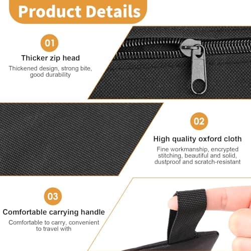 3 Pcs Waterproof Utility Canvas Tool Storage Bag 3 Different Sizes — view 3