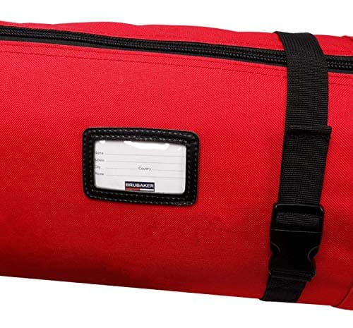 Ski Bag Carver Pro Brubaker Ski Bag – 5 Colours – 170 cm or 190 cm - Padded Ski Bag With Zip Fastener, black/red — view 5