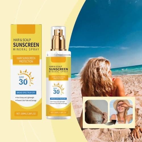 Hair Scalp Sunscreen Scalp Protector Spray,UV Hair Protector Spray,SPF30 Sun Protection Spf, Sun Protection, Non-Greasy UV Protection (1PC) — view 6