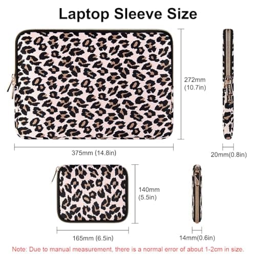 ARVOK 15 15.6 16 inch Laptop Sleeve Case for MacBook Pro 16 [Upgrade-Version] Water-Resistant Notebook Computer/Tablet Pouch Cover Case with Extra Bag for Samsung HP MacBook Dell Lenovo ASUS Acer — view 2