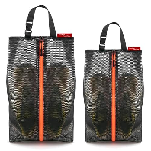CANBOX 2 Pack Travel Shoe Bags, Water Resistant Shoe Storage Organizer