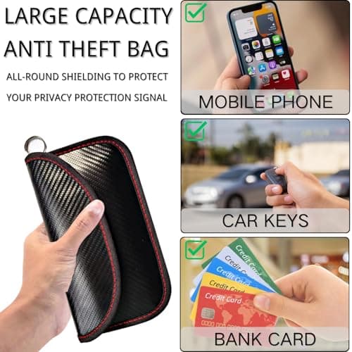 KEYRI 2 PCS Faraday Pouch Faraday Bags RFID Blocker Bags — view 5