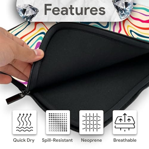 PERSONALISED Laptop Sleeve Custom Photo & Text Neoprene Case Universal 14-15 Inch Fit Premium Protection Stylish and Secure — view 6