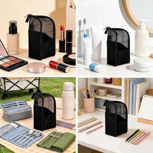 Large Capacity Standing Makeup Waterproof Toilet Set, black, Siehe — view 4