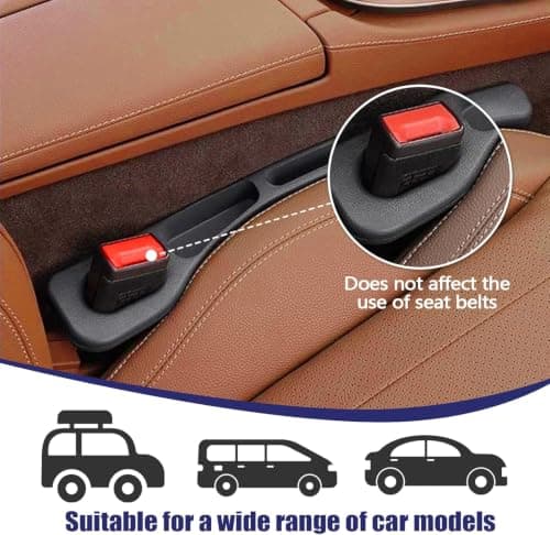 Universal Car Seat Gap Filler with Storage Slot, 2 Pack — view 3