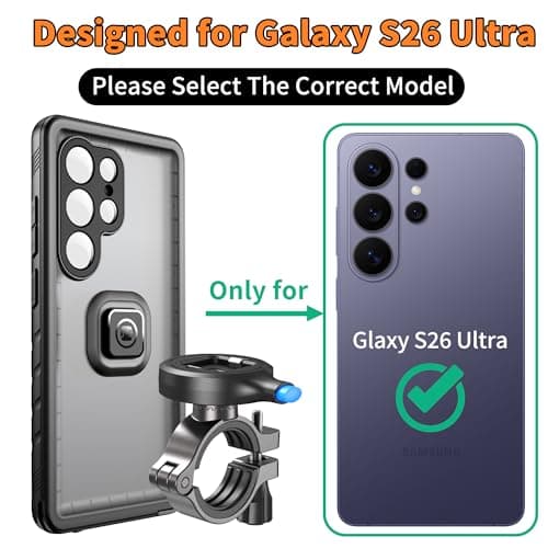 Cozycase IP68 TOP Waterproof Bike Phone Holder For Samsung Galaxy S26 Ultra — view 2