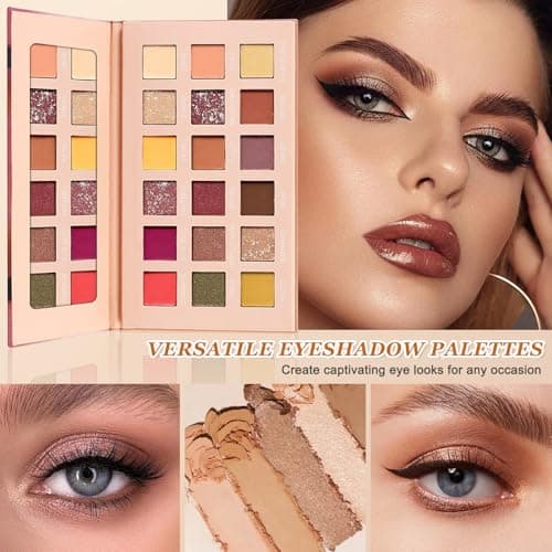 Makeup Set for Women, All in one Makeup Starter Kit with Storage Bag & Gift Box, Travel Full Make Up Set for Teenage Girls with BB Cream Eyebrow Pencil Eyeliner Mascara Eyeshadow Palette Lip Gloss — view 3