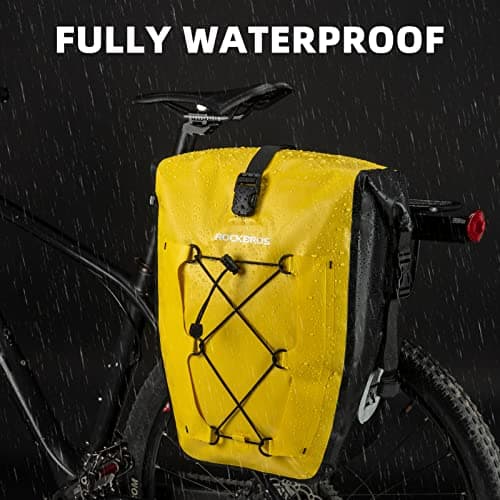 ROCKBROS Bike Pannier Bag 100% Waterproof, 25L-32L Rear Rack Bike Bag — view 2