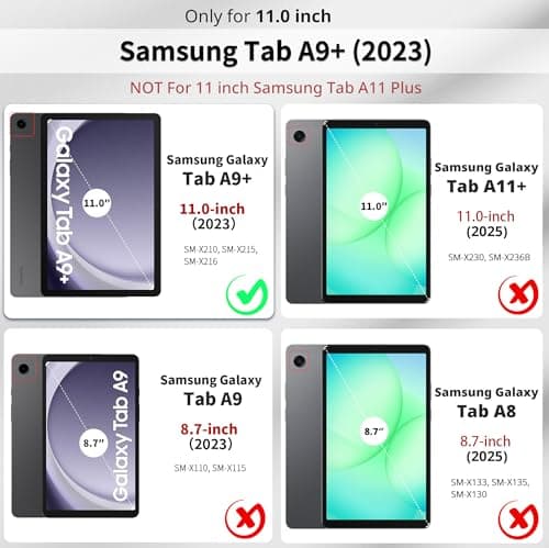 CACOE Case for Samsung Galaxy Tab A9+ Plus Tablet 11 Inch 2023 — view 2