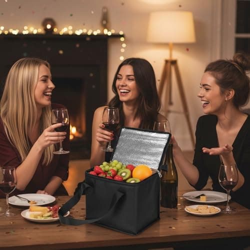 Small Cooler Bag, Cooler Bag Small, Ice Box For Food Travel, Compact 21 x 17 x 14 cm Portable Travel Cool Bag For Office Meals And Outdoor Activities — view 6