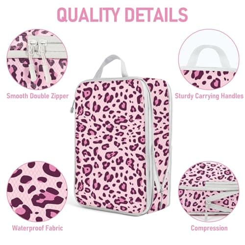 Compression Packing Cubes for Travel, Travel Essentials Luggage Organizer bags for Suitcase, Durable Compression Travel Packing Cubes for Carry on Backpack — view 5