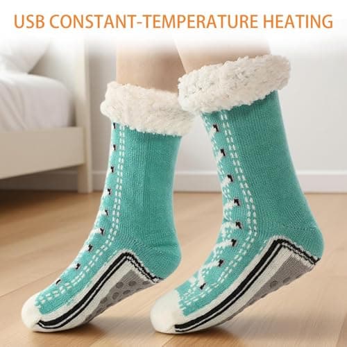 Heated Socks Rechargeable Winter Warming Camping Foot Warmers — view 2