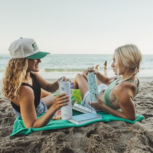 Bottle Bottle Stainless Steel Water Bottle 700ml with Straw and Lid Sports Insulated Metal Water Bottles with Handle(Valley Green) — view 6
