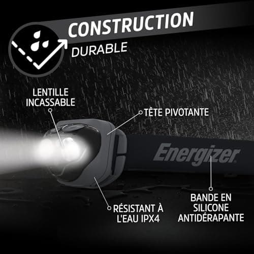 Energizer Vision HD+ 360 Lumen Adjustable Head Torch, Midnight Black — view 3